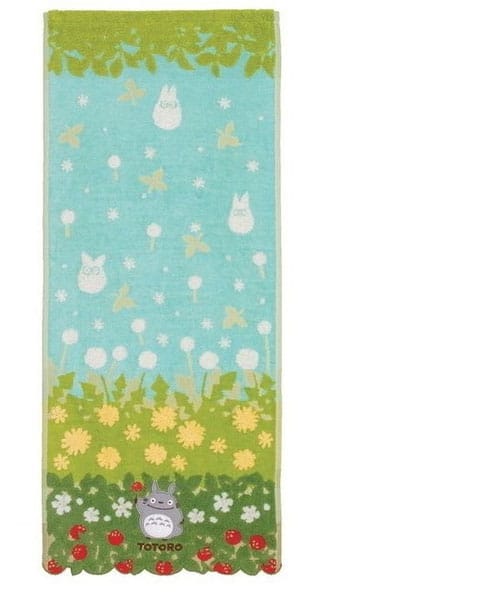My Neighbor Totoro Towel Totoro Flowers & Stawberries 34 x 80 cm  4992272546385