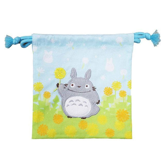 My Neighbor Totoro Laundry Storage Bag Totoro with Flowers 20 x 19 cm 4992272704167