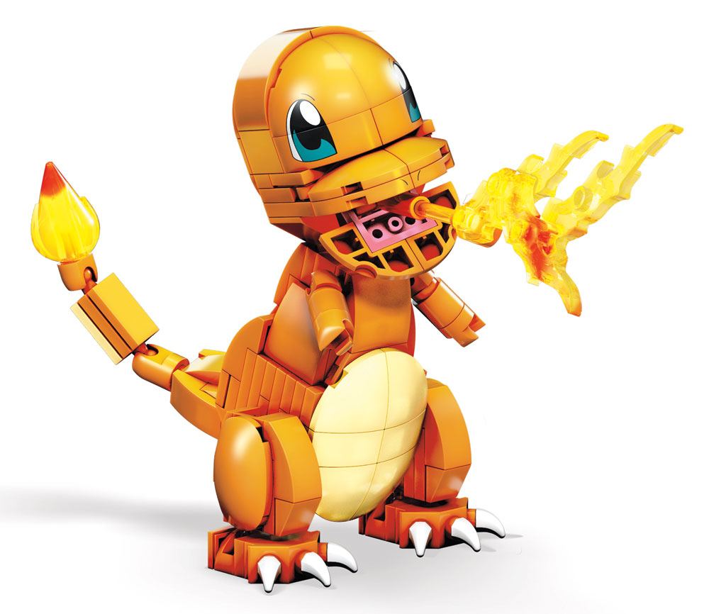 Pokémon Mega Construx Wonder Builders Construction Set Charmander 10 Cm - Amuzzi