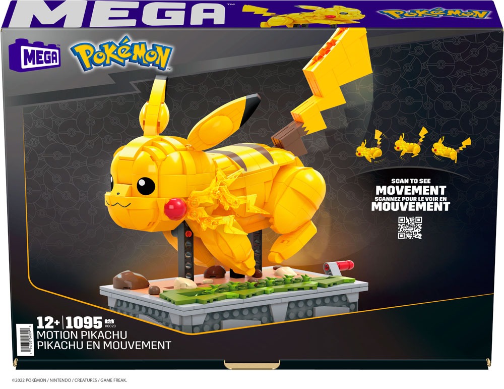 Pokémon Mega Construx Construction Set Motion Pikachu 0194735048090