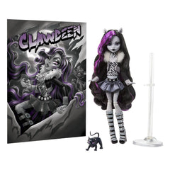 Monster High Reel Drama Doll Clawdeen Wolf in Black And White 0194735104802
