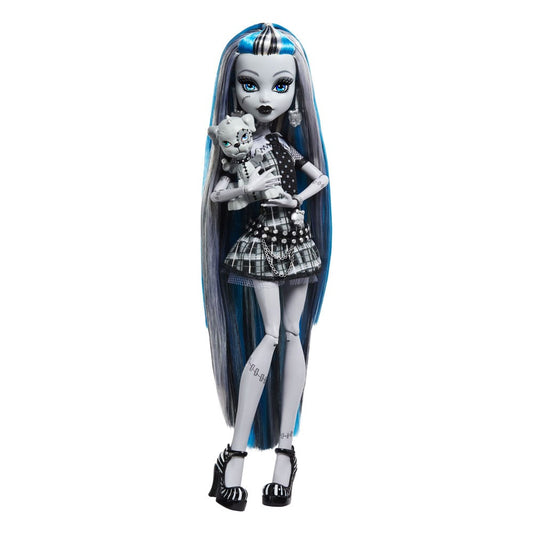 Monster High Reel Drama Doll Frankie Stein in Black And White 0194735104789