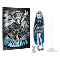Monster High Reel Drama Doll Frankie Stein in Black And White 0194735104789