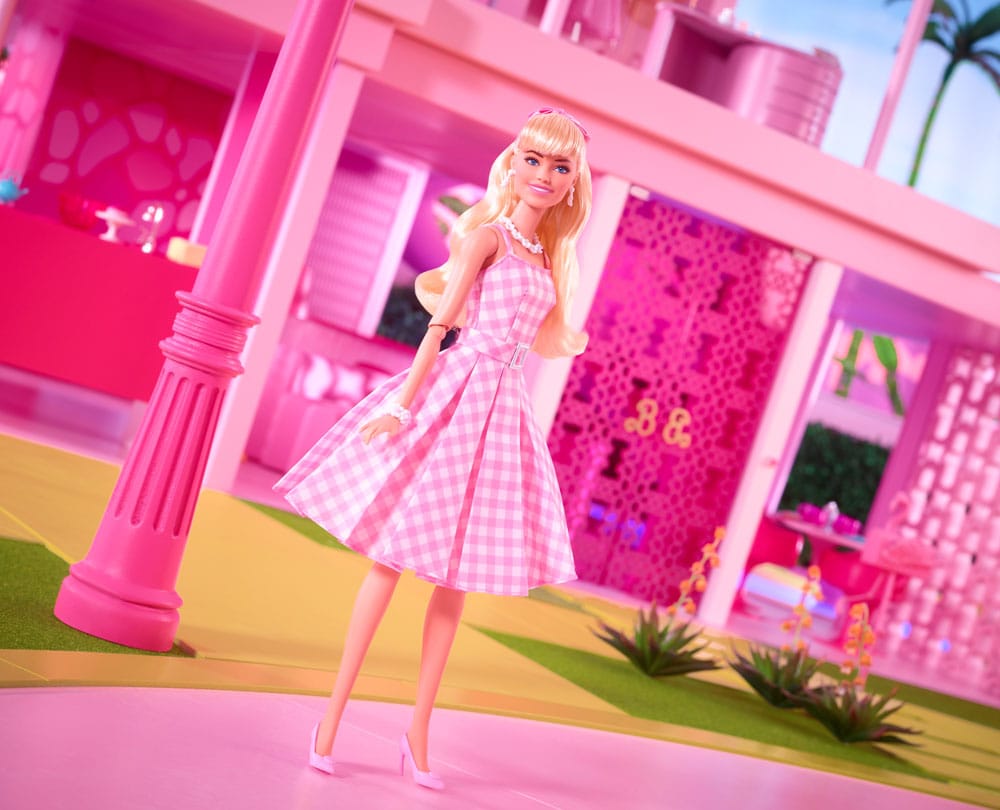 Barbie The Movie Doll Barbie in Pink Gingham Dress 0194735160709