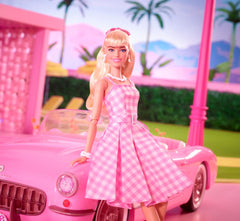 Barbie The Movie Doll Barbie in Pink Gingham Dress 0194735160709