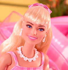 Barbie The Movie Doll Barbie in Pink Gingham Dress 0194735160709