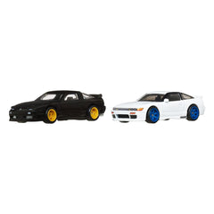 Hot Wheels Premium Car Culture Diecast Vehicle 2-Pack 1/64 '96 Nissan 180SX Type X & Nissan SilEighty 0194735262632