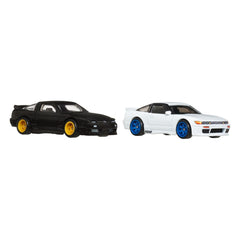 Hot Wheels Premium Car Culture Diecast Vehicle 2-Pack 1/64 '96 Nissan 180SX Type X & Nissan SilEighty 0194735262632