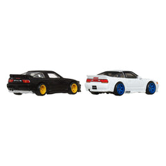 Hot Wheels Premium Car Culture Diecast Vehicle 2-Pack 1/64 '96 Nissan 180SX Type X & Nissan SilEighty 0194735262632