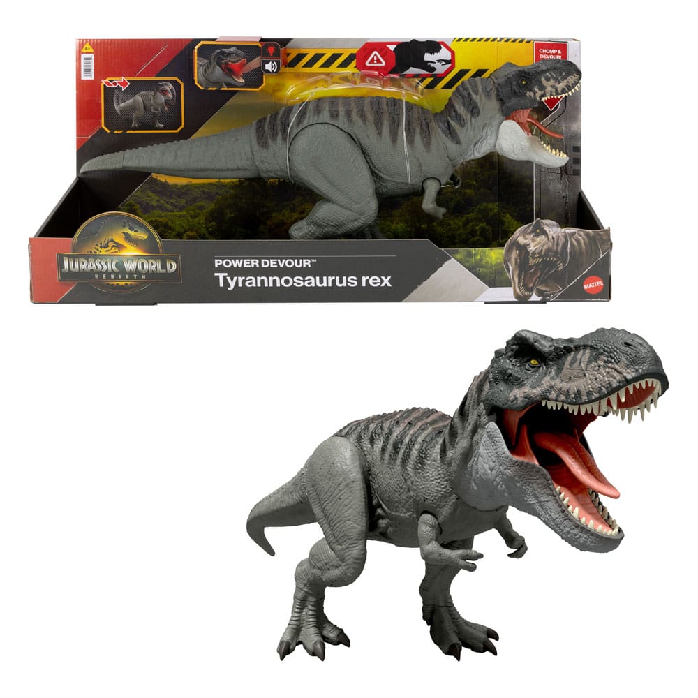 Jurassic World Rebirth Action Figure with Sound Power Devour Tyrannosaurus Rex 21 cm 0194735270644