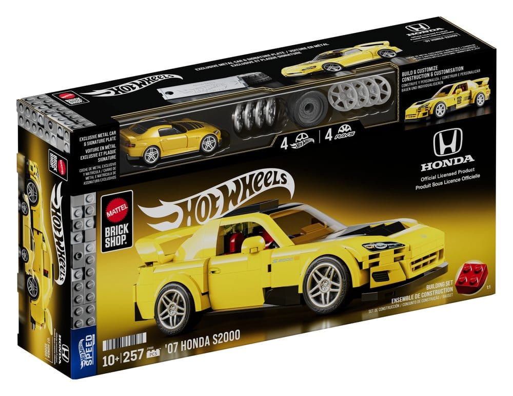 Hot Wheels Speed Series Mattel Brick Shop Building Set 1/32 '07 Honda S2000 0194735331567
