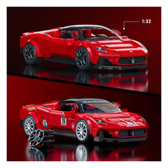 Mattel Brick Shop Hot Wheels Speed Series Building Set 1/32 Maserati MC20 0194735331543