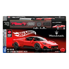 Mattel Brick Shop Hot Wheels Speed Series Building Set 1/32 Maserati MC20 0194735331543