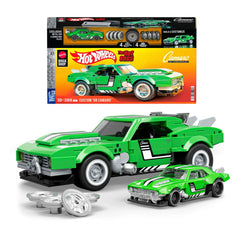 Mattel Brick Shop Hot Wheels Speed Series Building Set 1/32 Custom '68 Camaro 0194735304837