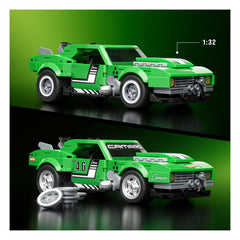 Mattel Brick Shop Hot Wheels Speed Series Building Set 1/32 Custom '68 Camaro 0194735304837