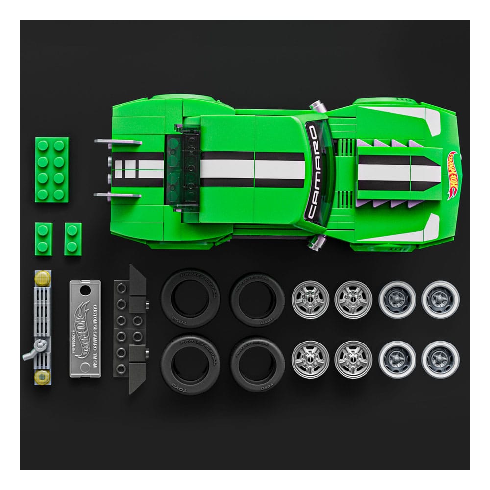Mattel Brick Shop Hot Wheels Speed Series Building Set 1/32 Custom '68 Camaro 0194735304837