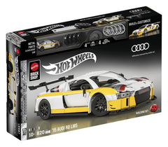 Hot Wheels Elite Mattel Brick Shop Building Set 1/16 '15 Audi R8 LMS 0194735304813