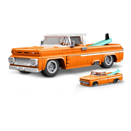 Mattel Brick Shop Hot Wheels Elite Series Building Set 1/16 Custom '62 Chevy Pickup 0194735304820