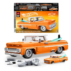 Mattel Brick Shop Hot Wheels Elite Series Building Set 1/16 Custom '62 Chevy Pickup 0194735304820