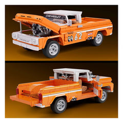 Mattel Brick Shop Hot Wheels Elite Series Building Set 1/16 Custom '62 Chevy Pickup 0194735304820