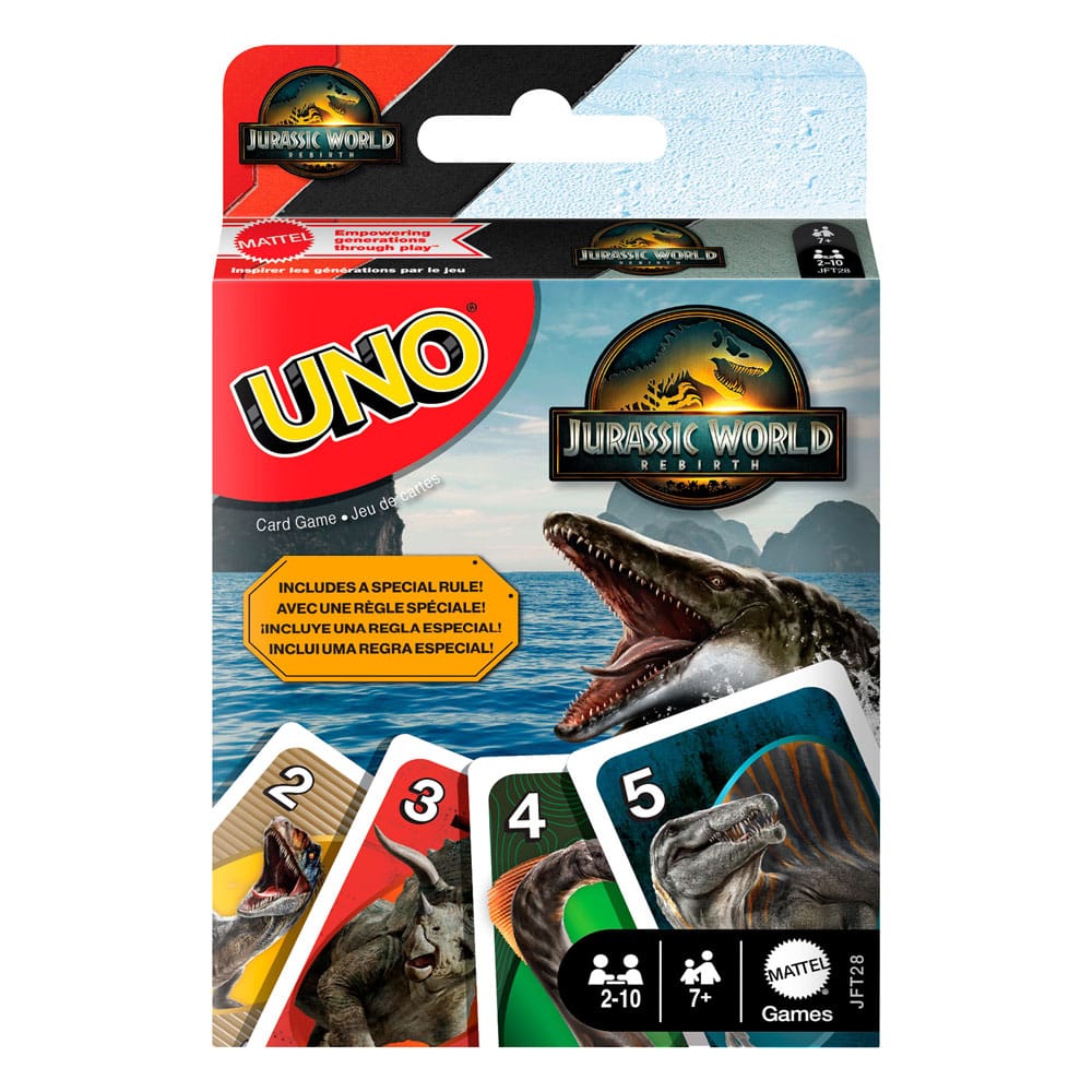 Jurassic World Rebirth UNO Card Game  0194735304905