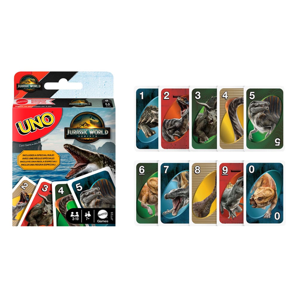Jurassic World Rebirth UNO Card Game  0194735304905