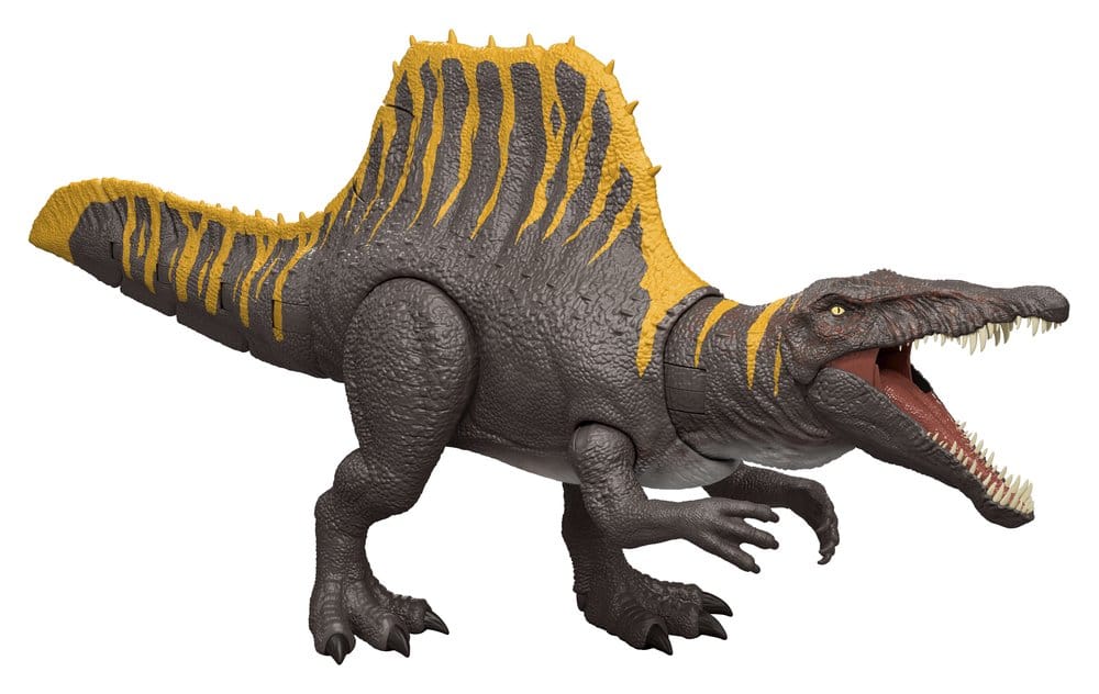 Jurassic World: Die Wiedergeburt Actionfigur Tail Thrasher Spinosaurus 55 cmJurassic World Rebirth Action Figure Tail Thrasher Spinosaurus 55 cmJurassic World : Renaissance figurine Tail Thrasher Spinosaurus 55 cmJurassic World: el renacer Figura Tail Thr 0194735309498
