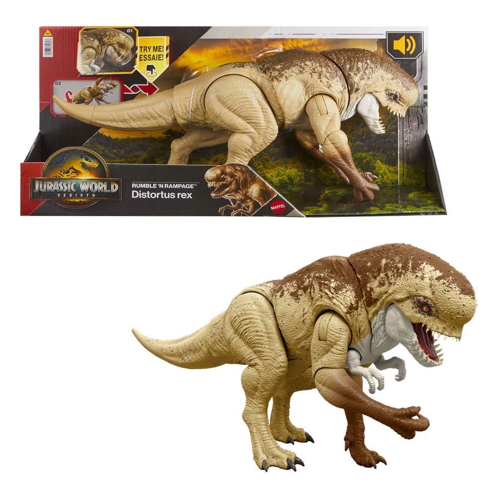 Jurassic World: Rebirth Action Figure Rumble N Rampage Distortus Rex 0194735309603