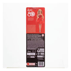 Barbie 80th Anniversary Doll Ruby Red 0194735311200