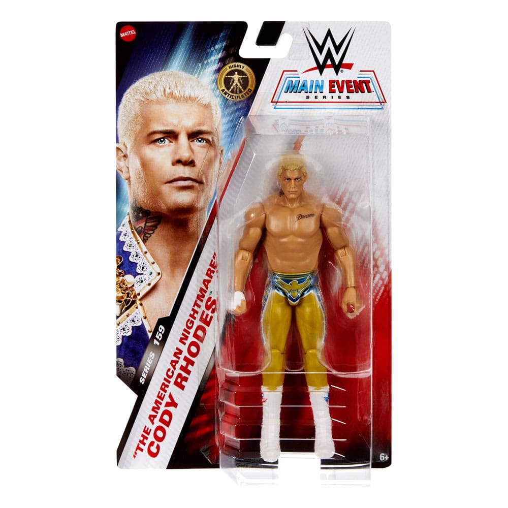 WWE Main Event Series Action Figure "The American Nightmare" Cody Rhodes 15 cm 0194735311460