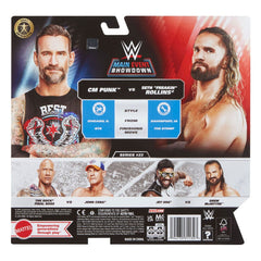 WWE Main Event Showdown Action Figures CM Punk vs Seth "Freakin" Rollins 2-Pack 15 cm 0194735311323