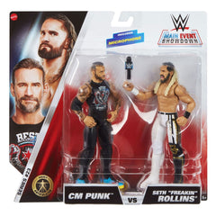 WWE Main Event Showdown Action Figures CM Punk vs Seth "Freakin" Rollins 2-Pack 15 cm 0194735311323