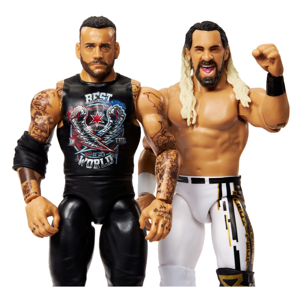 WWE Main Event Showdown Action Figures CM Punk vs Seth "Freakin" Rollins 2-Pack 15 cm 0194735311323