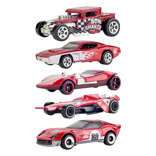 Hot Wheels Diecast Vehicle 5-Pack 1/64 80th Anniversary 0194735315789