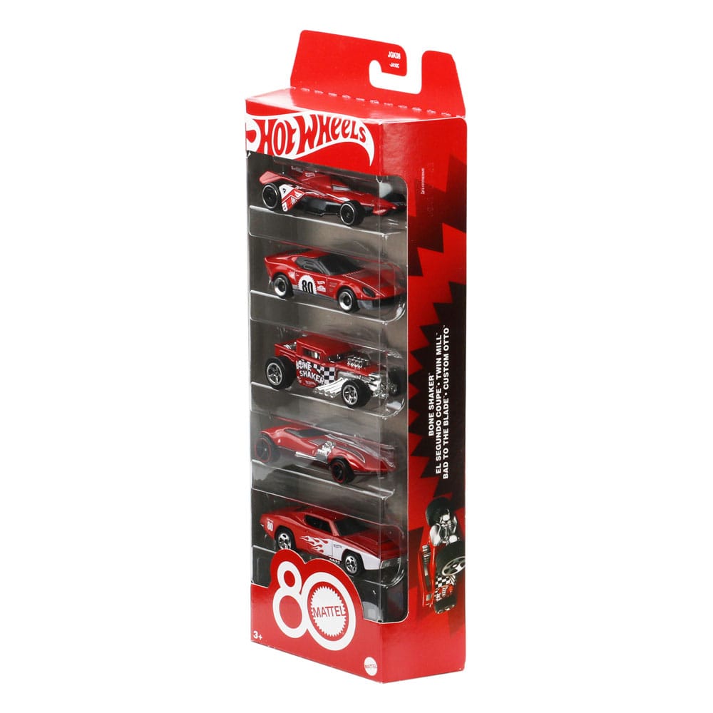 Hot Wheels Diecast Vehicle 5-Pack 1/64 80th Anniversary 0194735315789