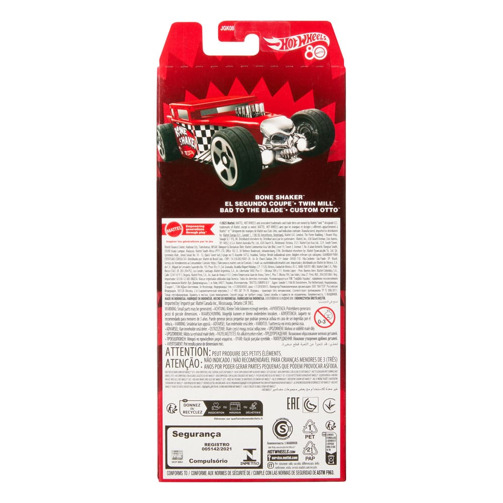 Hot Wheels Diecast Vehicle 5-Pack 1/64 80th Anniversary 0194735315789