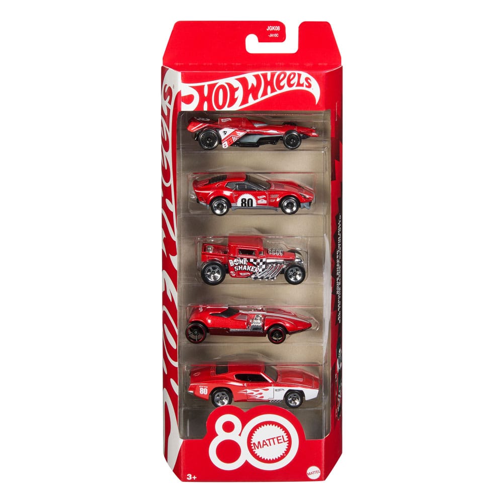 Hot Wheels Diecast Vehicle 5-Pack 1/64 80th Anniversary 0194735315789