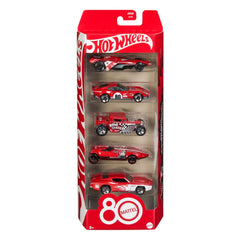 Hot Wheels Diecast Vehicle 5-Pack 1/64 80th Anniversary 0194735315789