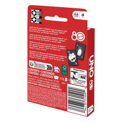 Mattel 80th Anniversary UNO Card Game Ruby Red 0194735315994
