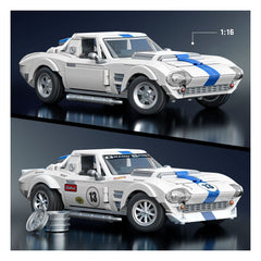 Mattel Brick Shop Hot Wheels Elite Series Building Set 1/16 Corvette Grand Sport 0194735320592