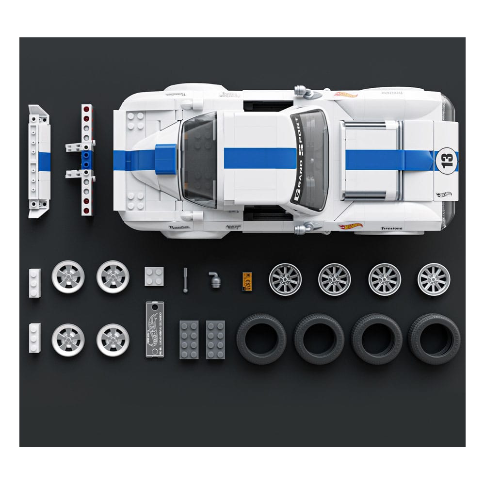 Mattel Brick Shop Hot Wheels Elite Series Building Set 1/16 Corvette Grand Sport 0194735320592
