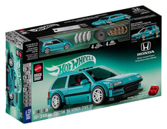 Hot Wheels Speed Series Mattel Brick Shop Building Set 1/32 Custom ’90 Honda Civic EF 0194735330546