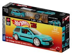 Hot Wheels Speed Series Mattel Brick Shop Building Set 1/32 Custom ’90 Honda Civic EF 0194735330546