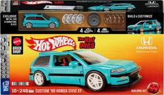 Hot Wheels Speed Series Mattel Brick Shop Building Set 1/32 Custom ’90 Honda Civic EF 0194735330546
