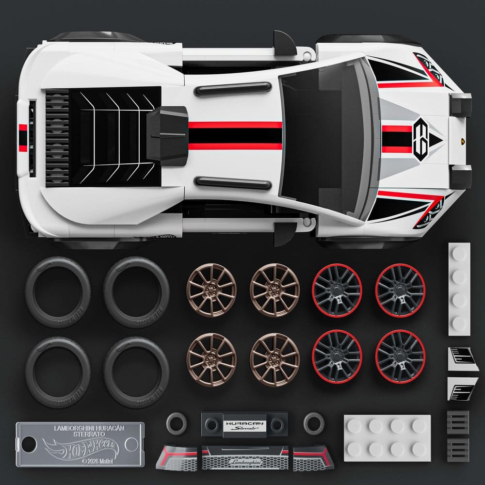Hot Wheels Speed Mattel Brick Shop Building Set 1/32 Lamborghini Huracán Sterrato 0194735402779