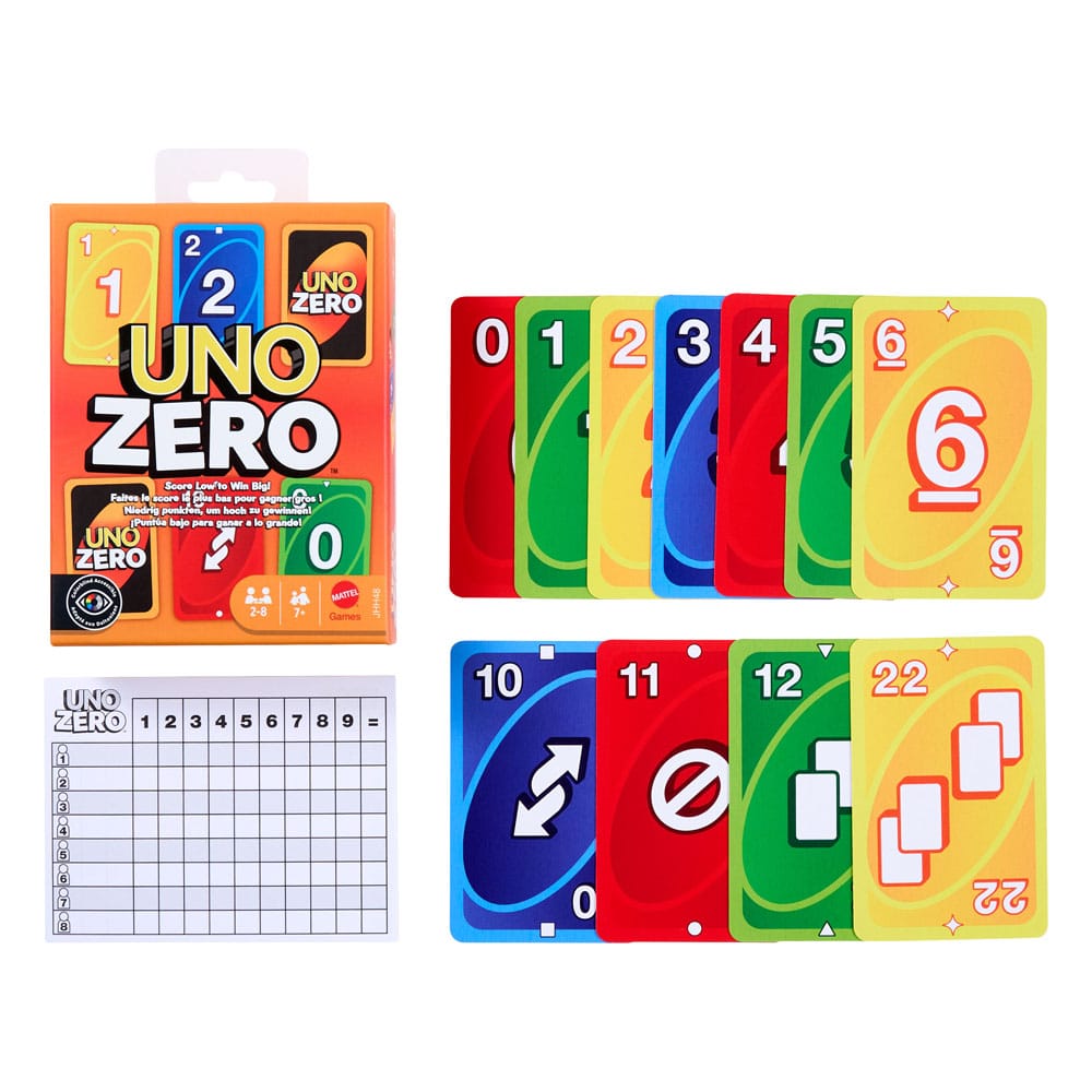UNO Zero Card Game 0194735331857