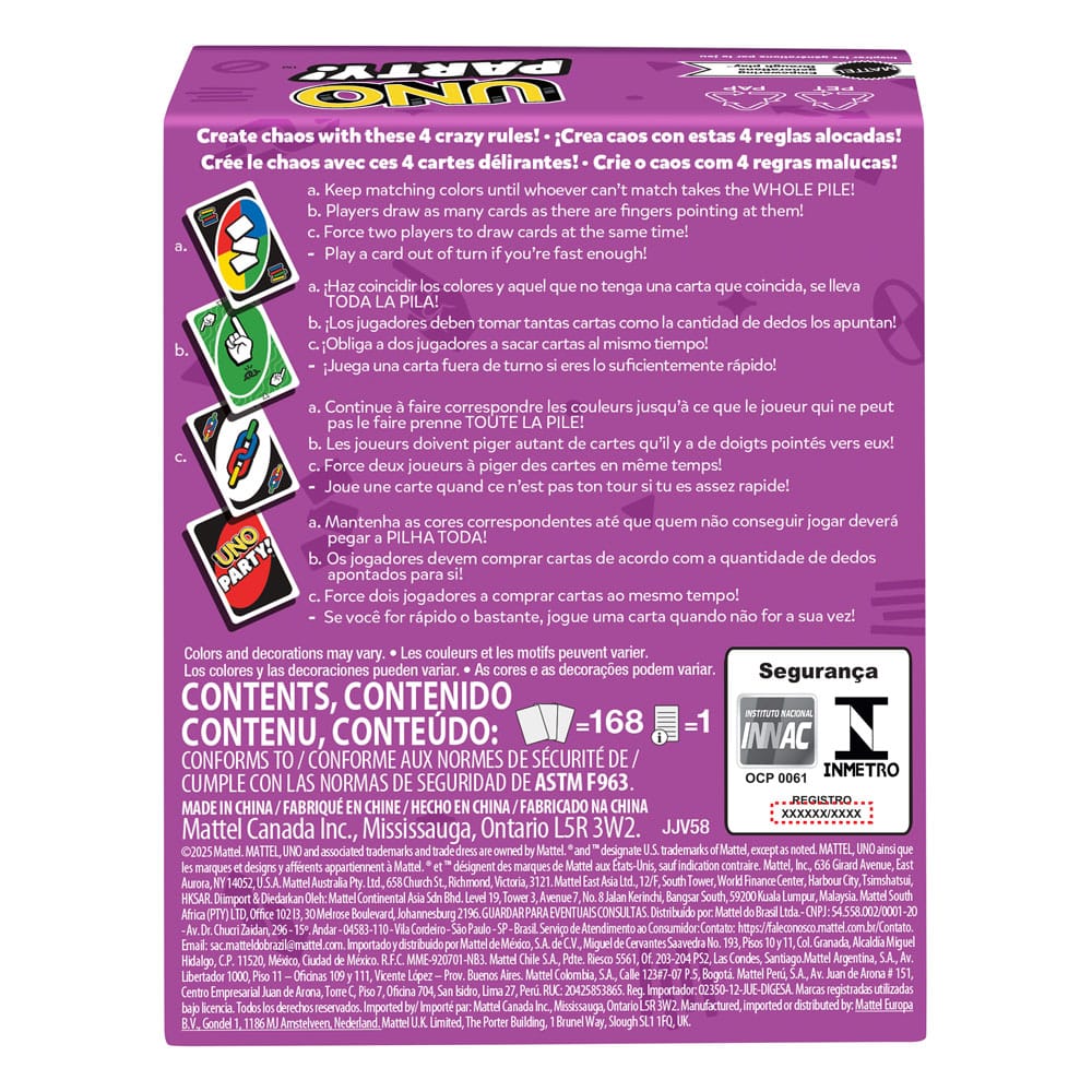 UNO Party! Card Game 0194735342402