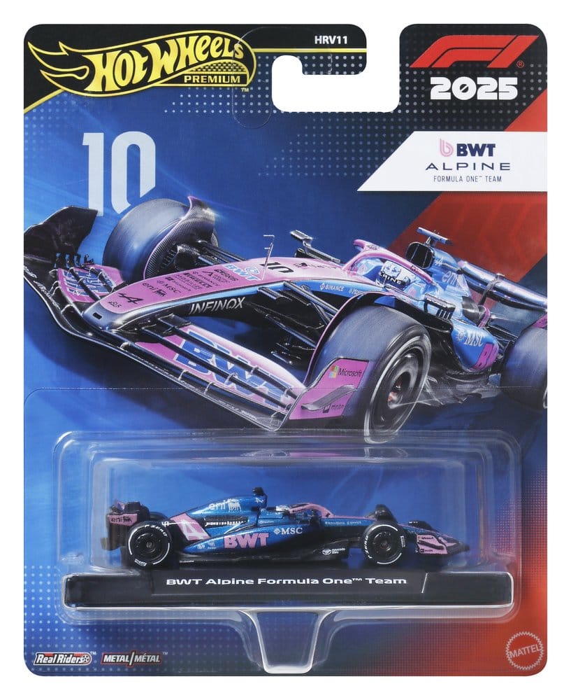 Formula 1 Hot Wheels Premium Die-Cast Vehicle 1:64 Team Alpine: Driver 1 0194735348077