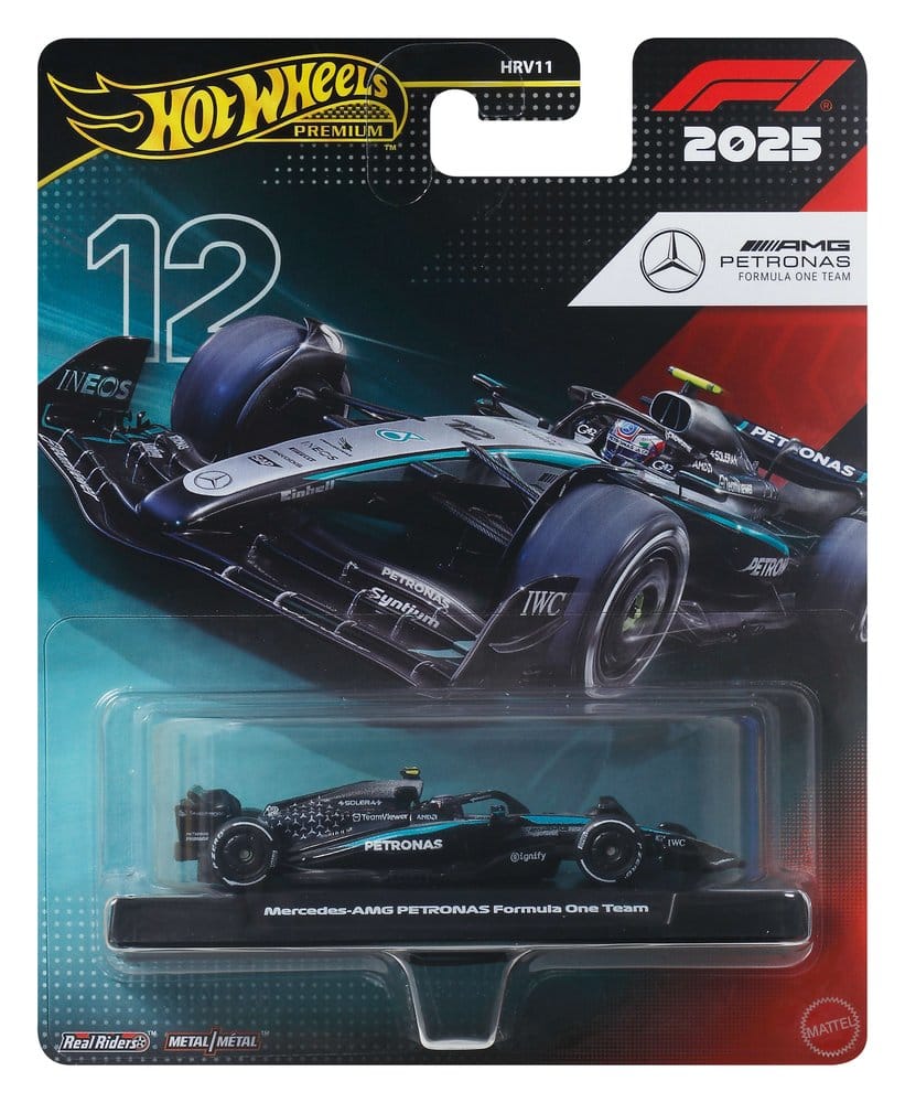 Formula 1 Hot Wheels Premium Die-Cast Vehicle 1/64 Team Mercedes Benz: Driver 2 194735348251