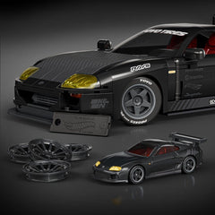 Hot Wheels Elite Mattel Brick Shop Building Set 1/16 '94 Toyota Supra MKIV 0194735349104